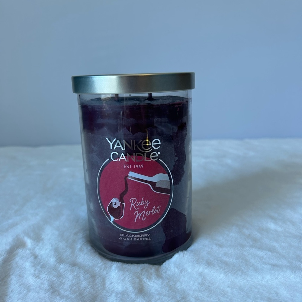 Yankee Candle Ruby Merlot Scented Candle Large New